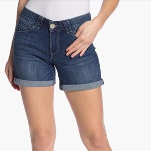 Democracy Ab Tech Cuffed Denim Shorts
